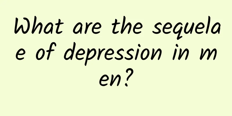 What are the sequelae of depression in men?