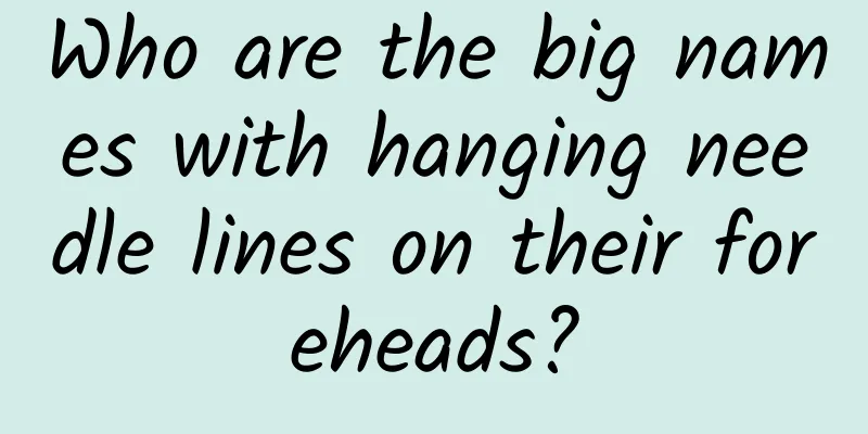 Who are the big names with hanging needle lines on their foreheads?