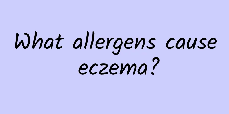 What allergens cause eczema?