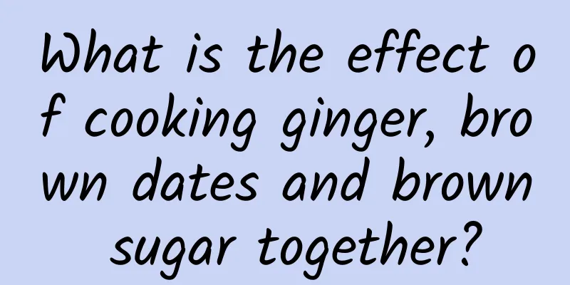 What is the effect of cooking ginger, brown dates and brown sugar together?