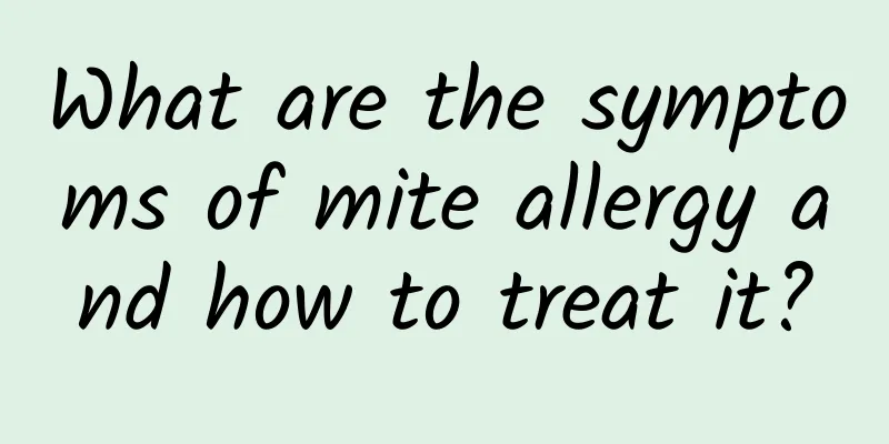 What are the symptoms of mite allergy and how to treat it?