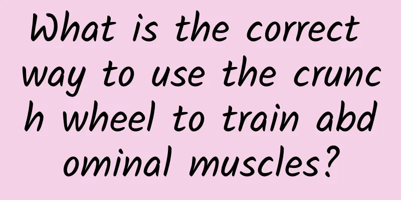 What is the correct way to use the crunch wheel to train abdominal muscles?