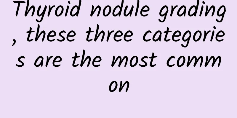 Thyroid nodule grading, these three categories are the most common