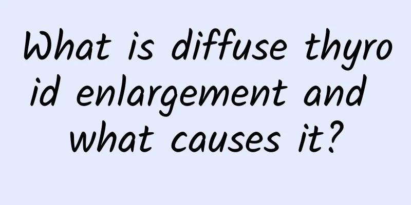 What is diffuse thyroid enlargement and what causes it?
