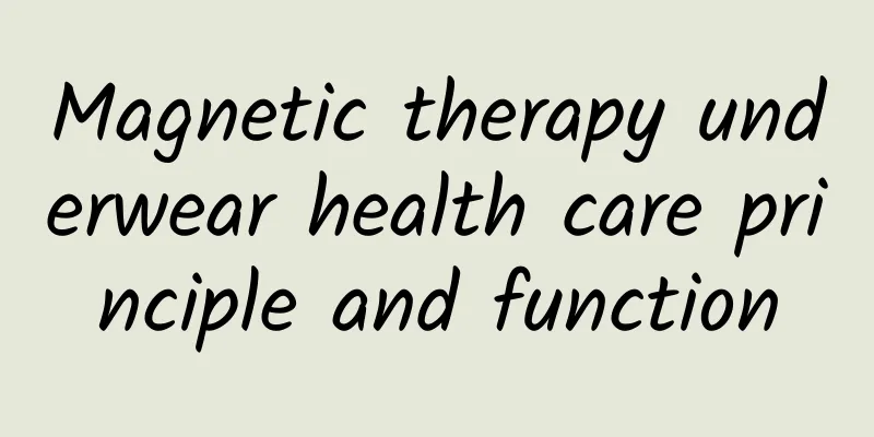 Magnetic therapy underwear health care principle and function