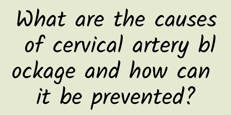 What are the causes of cervical artery blockage and how can it be prevented?
