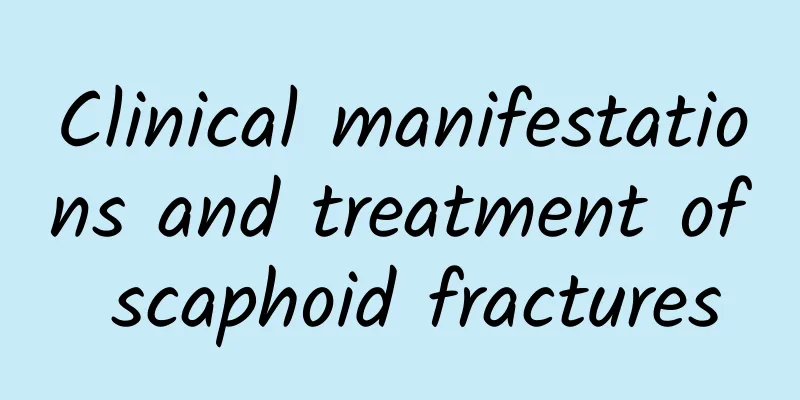 Clinical manifestations and treatment of scaphoid fractures