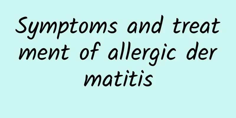 Symptoms and treatment of allergic dermatitis
