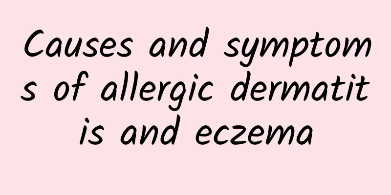 Causes and symptoms of allergic dermatitis and eczema