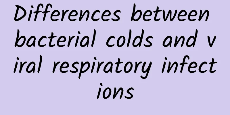 Differences between bacterial colds and viral respiratory infections