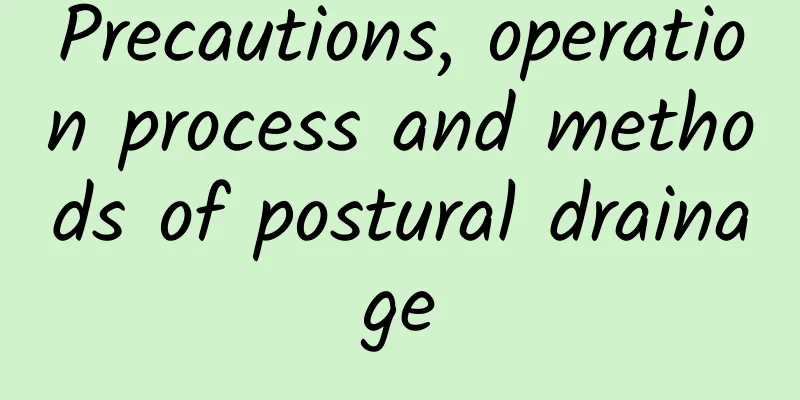 Precautions, operation process and methods of postural drainage