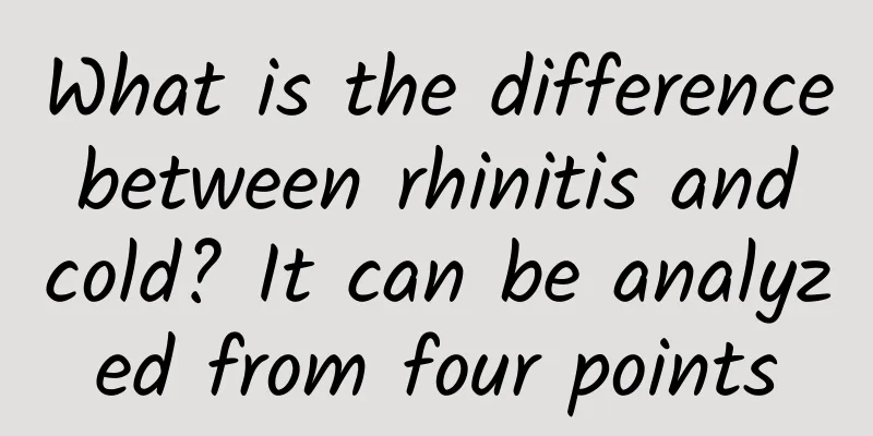 What is the difference between rhinitis and cold? It can be analyzed from four points