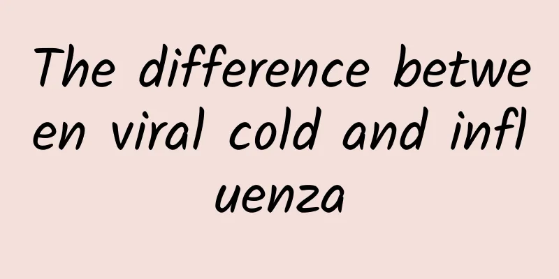 The difference between viral cold and influenza