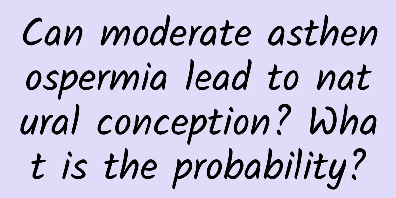 Can moderate asthenospermia lead to natural conception? What is the probability?