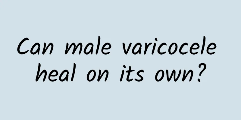 Can male varicocele heal on its own?