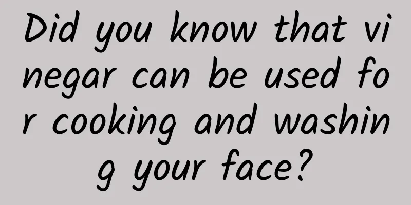 Did you know that vinegar can be used for cooking and washing your face?