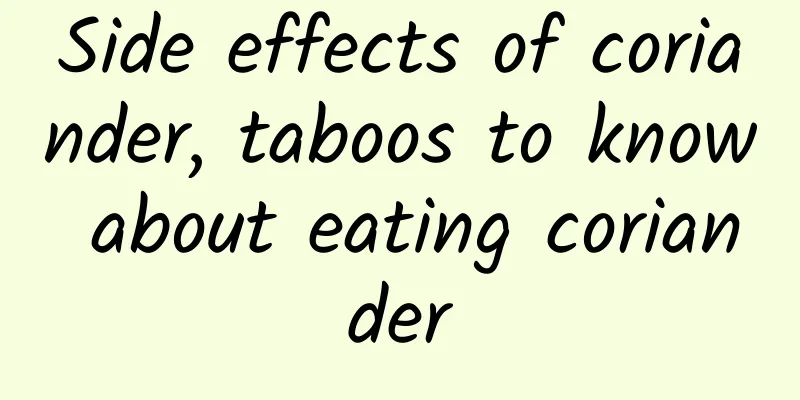 Side effects of coriander, taboos to know about eating coriander