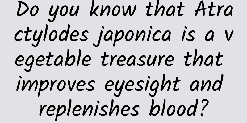 Do you know that Atractylodes japonica is a vegetable treasure that improves eyesight and replenishes blood?