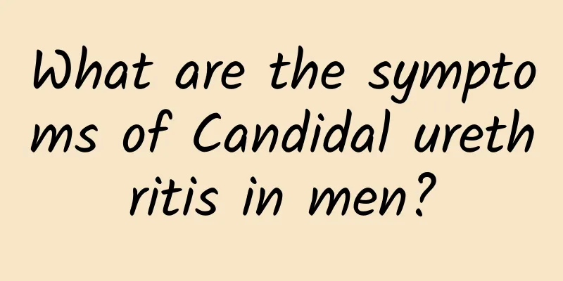 What are the symptoms of Candidal urethritis in men?
