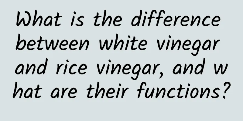 What is the difference between white vinegar and rice vinegar, and what are their functions?