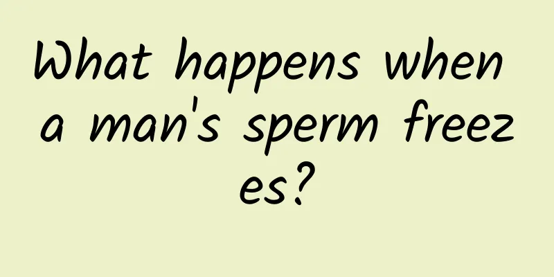 What happens when a man's sperm freezes?