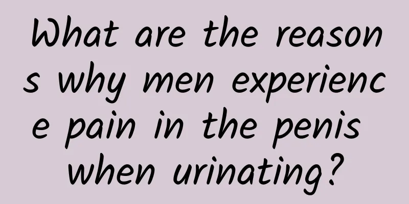 What are the reasons why men experience pain in the penis when urinating?