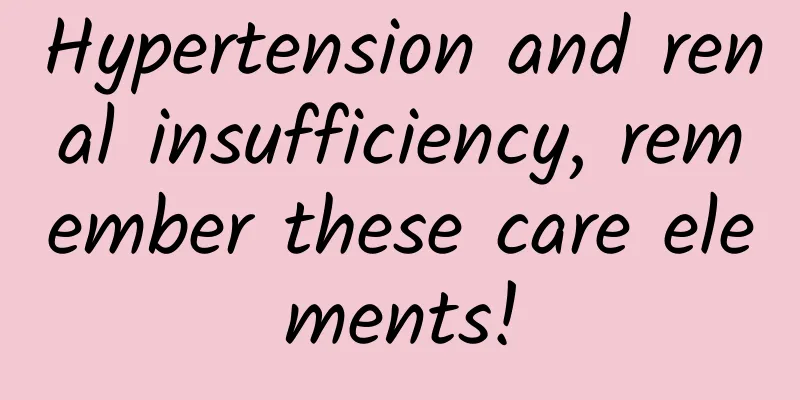 Hypertension and renal insufficiency, remember these care elements!