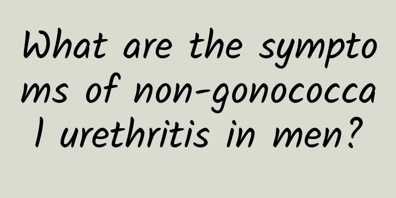 What are the symptoms of non-gonococcal urethritis in men?