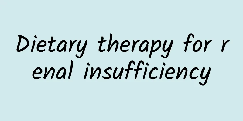 Dietary therapy for renal insufficiency