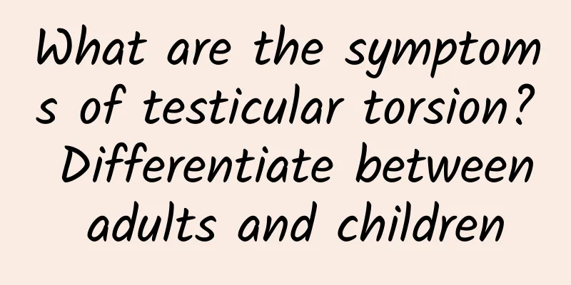What are the symptoms of testicular torsion? Differentiate between adults and children