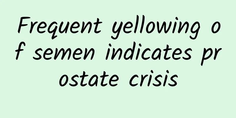 Frequent yellowing of semen indicates prostate crisis