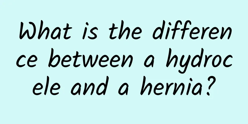 What is the difference between a hydrocele and a hernia?