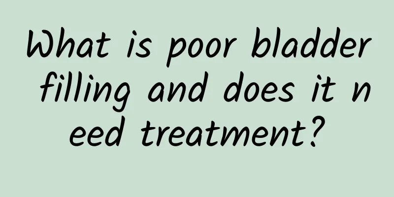 What is poor bladder filling and does it need treatment?