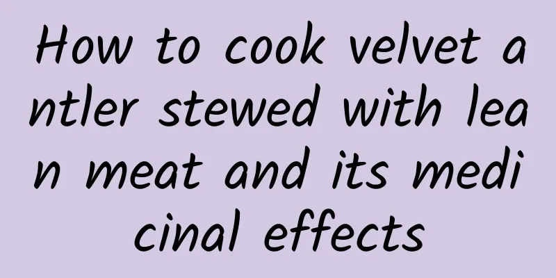 How to cook velvet antler stewed with lean meat and its medicinal effects