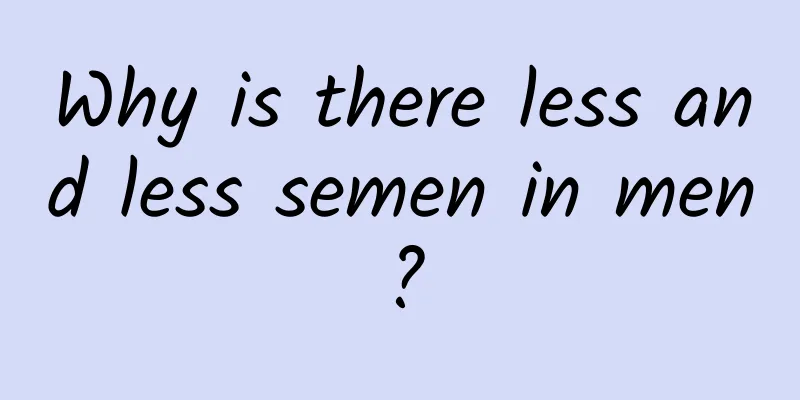 Why is there less and less semen in men?