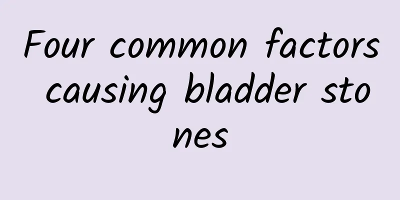 Four common factors causing bladder stones