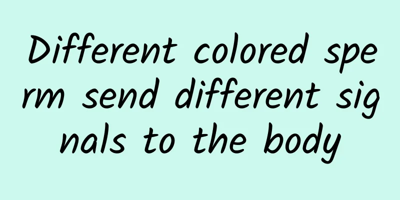 Different colored sperm send different signals to the body
