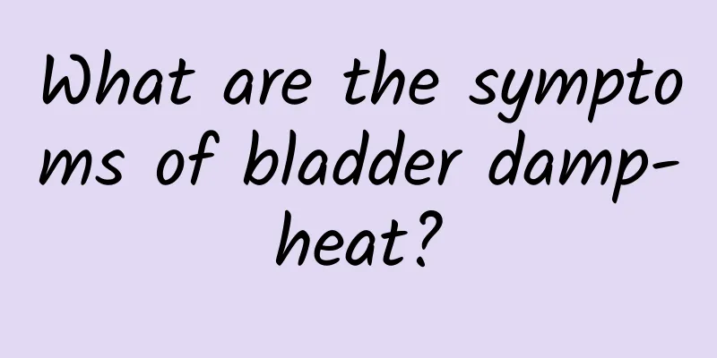 What are the symptoms of bladder damp-heat?
