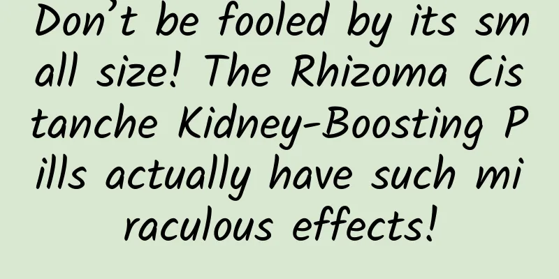 Don’t be fooled by its small size! The Rhizoma Cistanche Kidney-Boosting Pills actually have such miraculous effects!