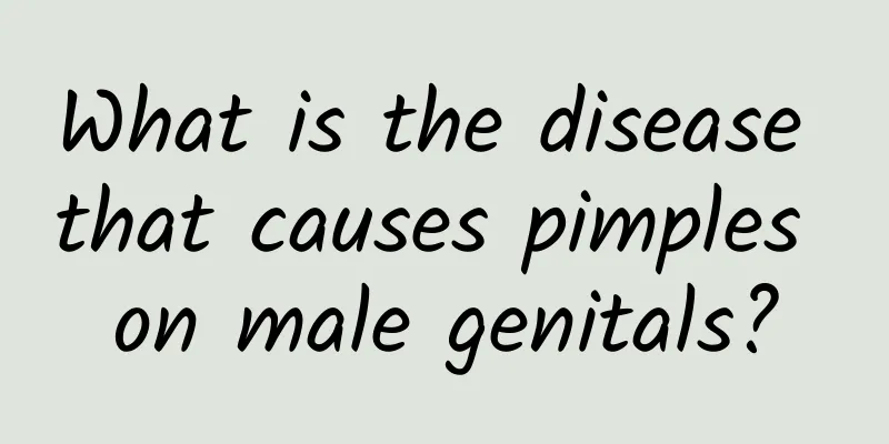 What is the disease that causes pimples on male genitals?