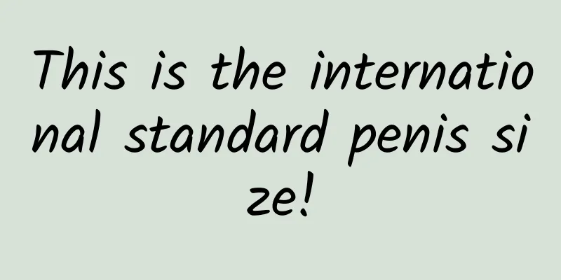 This is the international standard penis size!
