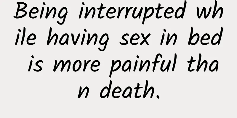Being interrupted while having sex in bed is more painful than death.