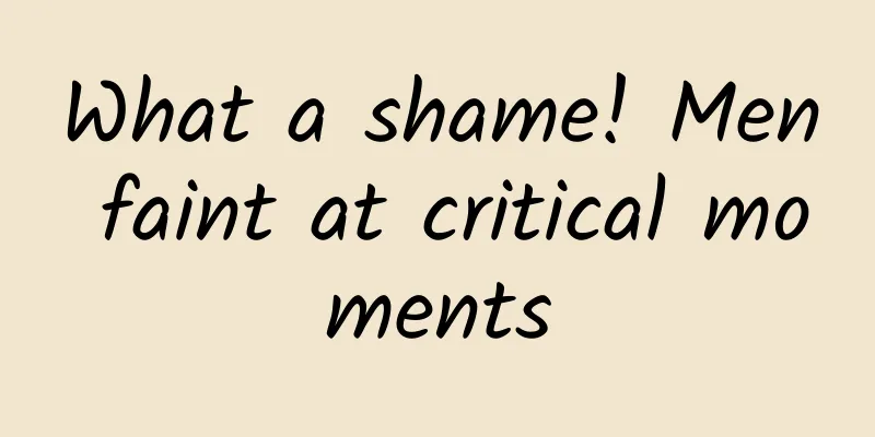 What a shame! Men faint at critical moments