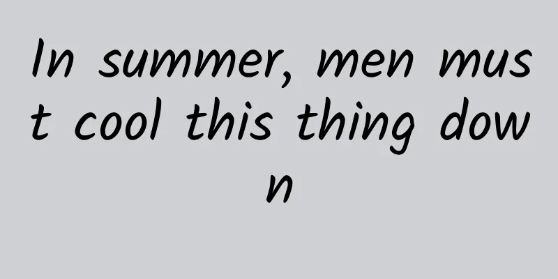 In summer, men must cool this thing down