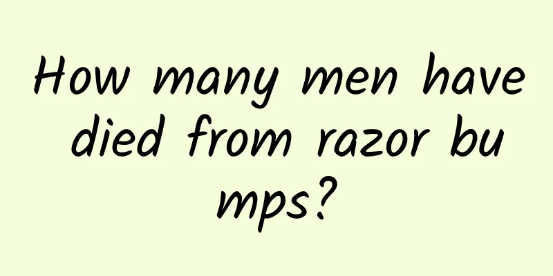 How many men have died from razor bumps?
