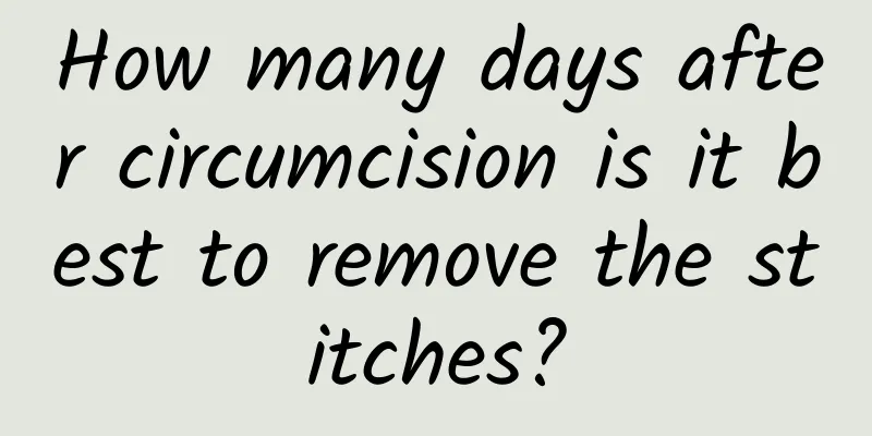 How many days after circumcision is it best to remove the stitches?