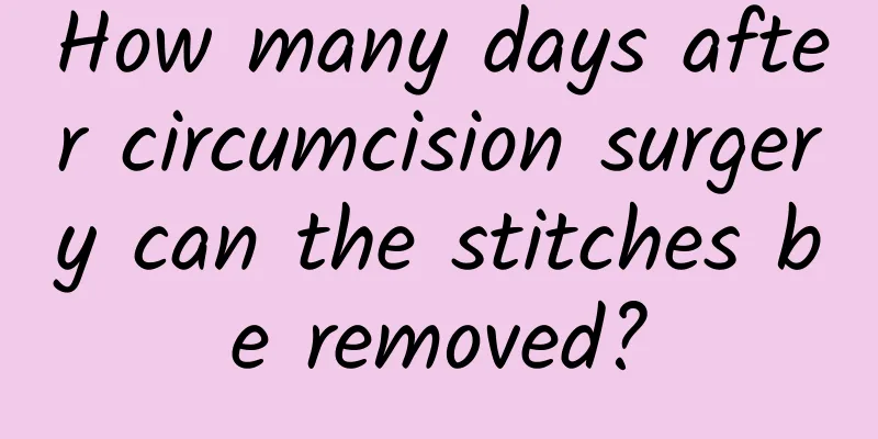 How many days after circumcision surgery can the stitches be removed?