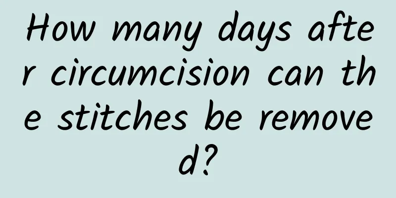 How many days after circumcision can the stitches be removed?