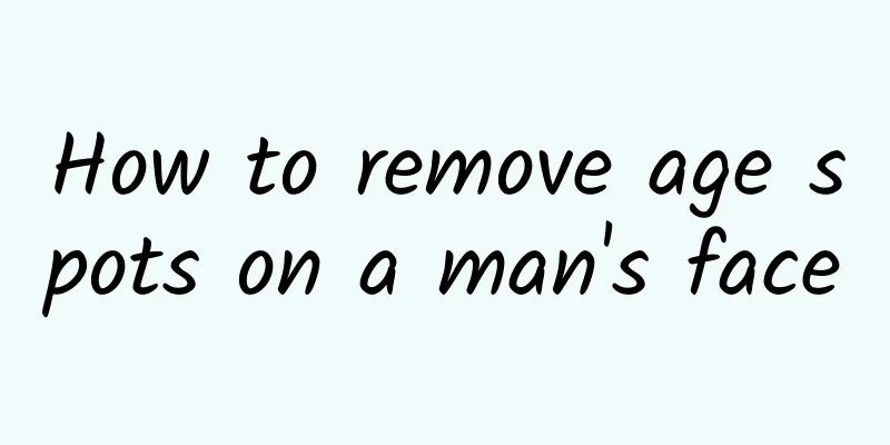 How to remove age spots on a man's face