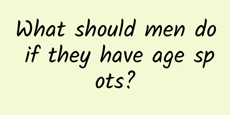 What should men do if they have age spots?